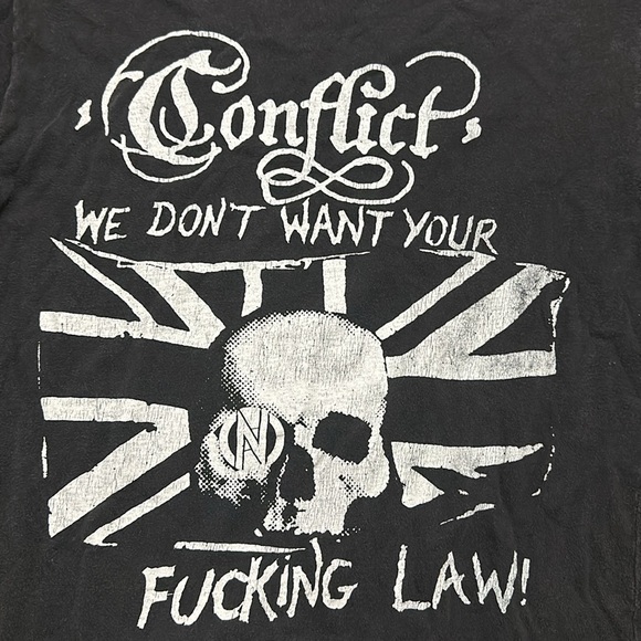 Vintage Punk Conflict t-shirt from 1986. - Picture 2 of 5